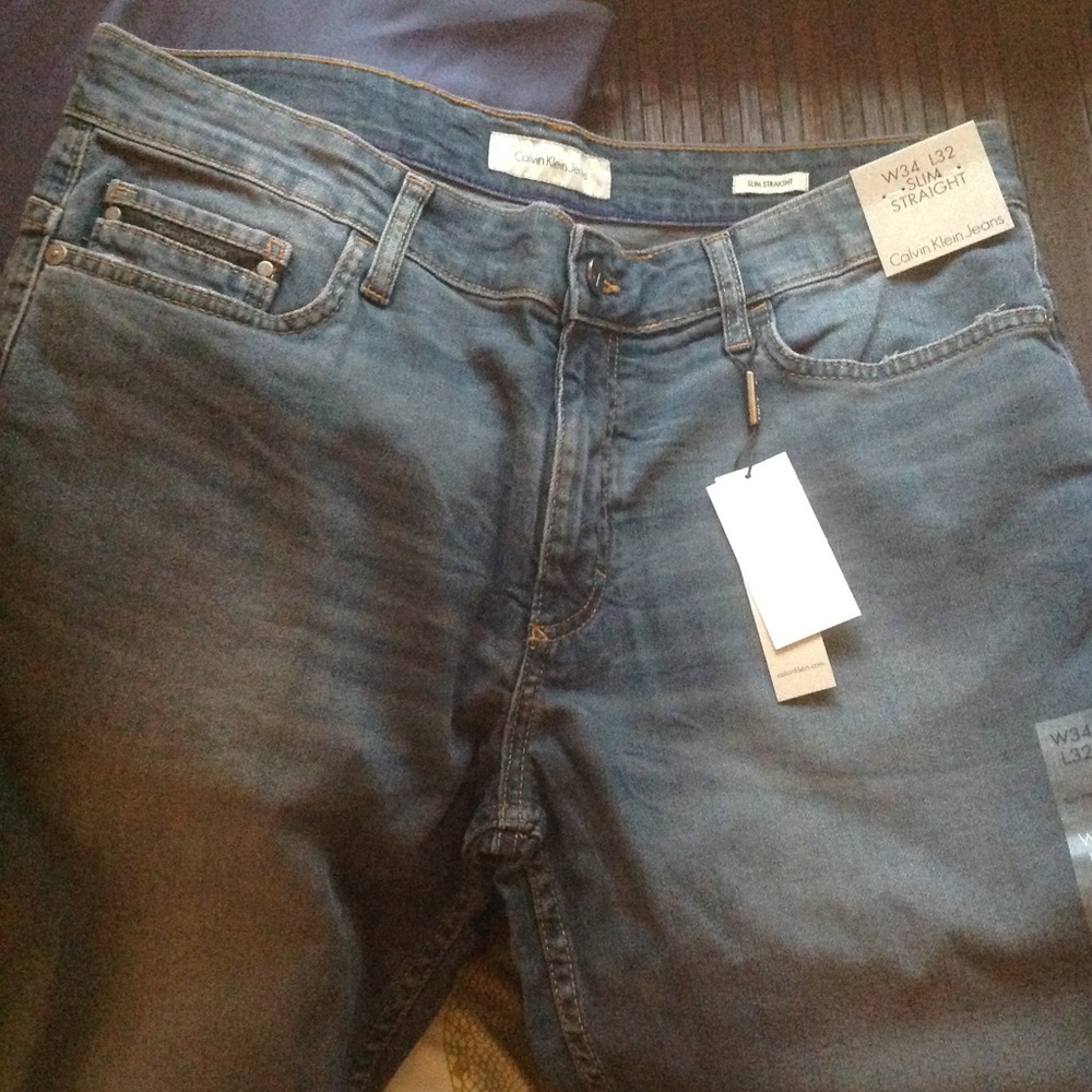 Calvin Klein slim straight jeans